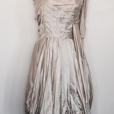 60s Custom Silk Bubble Dress 