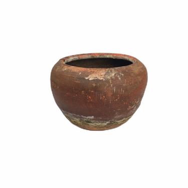 Vintage Small Mexican Terra Cotta Pottery Planter Pot 