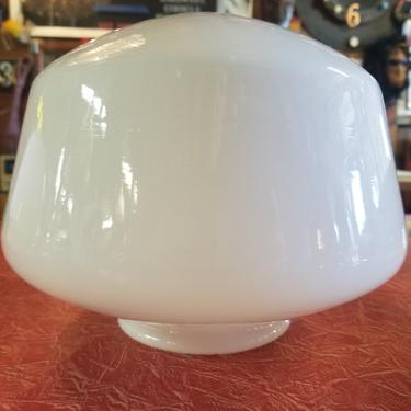 Milk glass Shade with 3 1/2" Opening