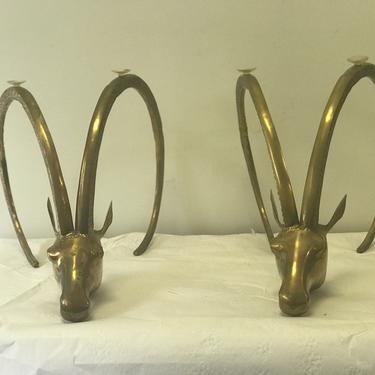 Pair of Vintage Brass table bases