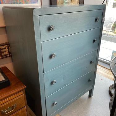 Industrial metal chest of drawers, 30”L x 19”W x 44”T