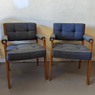 Vintage La-Z-Boy Danish Modern Inspired Arm Chairs - Set of 2 