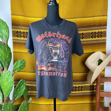 Original Vintage Motorhead Orgasmatron 1986 Spring Tour Tshirt 