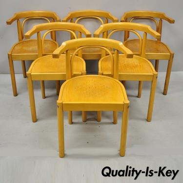 6 Vintage Bentwood Thonet Style Parlor Dining Cafe Bistro Chairs