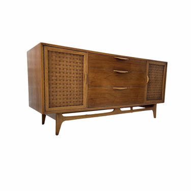 Free Shipping Within US - Vintage Mid Century Modern Credenza Cabinet Storage Dresser 