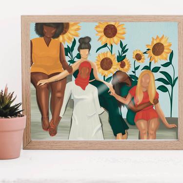 Women are Sunshine art print 