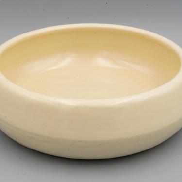 Catalina Islands Pottery Ivory Bowl | Vintage California Pottery Mid Century Modern  Creme Planter Eggshell Centerpiece 