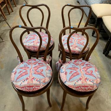 Set of Four Antique 1940s Cafe Chairs by Thonet