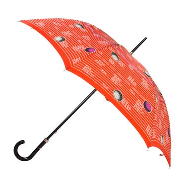 Gianni Versace Vintage Red Purple White Golf Ball Theme Umbrella