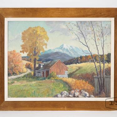 Painting of Mt. Mansfield, VT in Oct. on Canvas