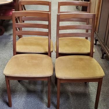 Item #S9 Set of Four Vintage Mid Century Dining Chairs by Nathan c.1960