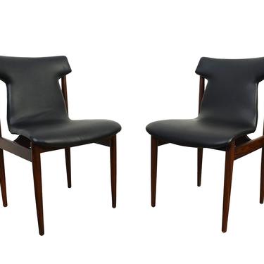 Klingenberg Set of Four Rosewood Dining Chairs for Fristho Danish Modern 
