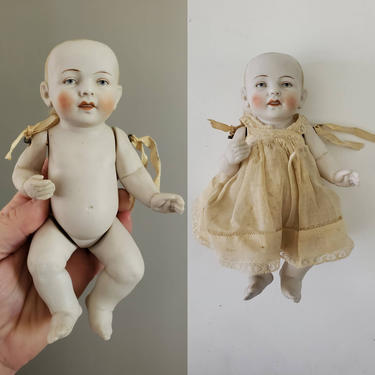 Antique Baby Doll - Collectible Dolls - 6&amp;quot; Tall - Bisque Baby 
