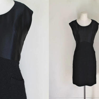 vintage 1950s CHRISTIAN DIOR dress - 50s Dior little black dress / M 