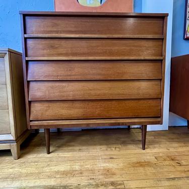 Mid Century Tall Chest by Dixie Furniture