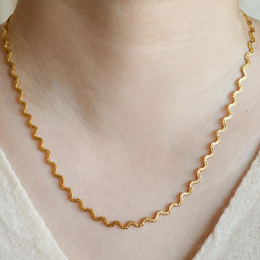 Emily dainty gold snake necklace, gold snake chain, gold necklace, 14K gold, gift for her, gold necklace for women, dainty necklace 