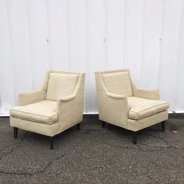 Mid-Century Lounge Chairs -a Pair 