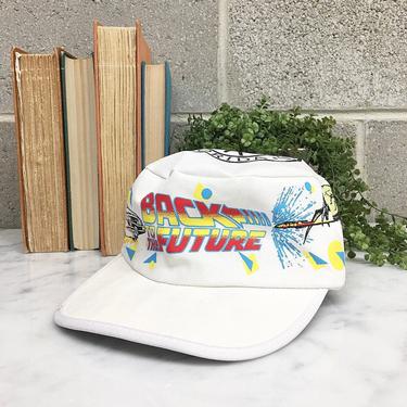 Vintage Back to the Future Hat Retro 1980s RARE + Universal Studios + Movie Promo + Baseball Cap + Marty McFly + Doc + Headwear + Unisex 