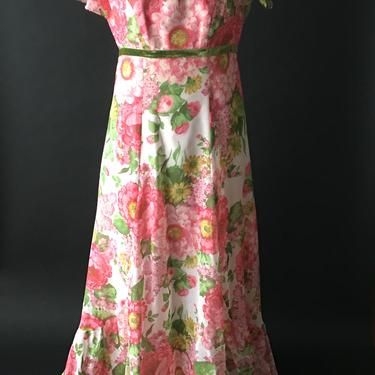 Vintage Floral Maxi Dress 