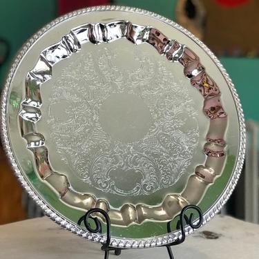 Round Silver Tray 