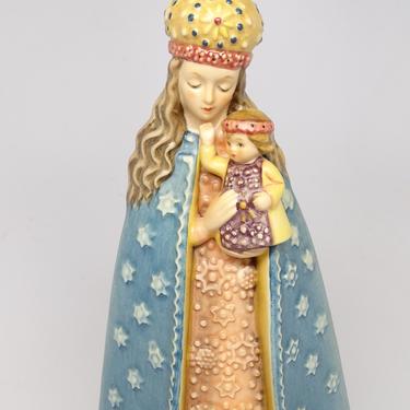 Vintage German Hummel Supreme Protection 364 25th Anniversary TMK 6, Holy Mother Madonna with Baby Jesus, West Germany 