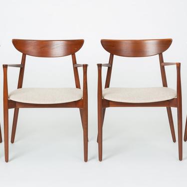 Set of Four Dining Chairs by Harry Østergaard for Randers Møbelfabrik