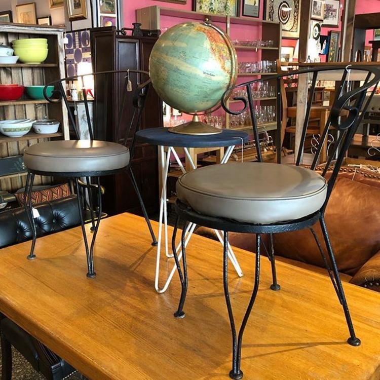                   Outdoor chairs $55 each! Accent table $55! Globe $30!