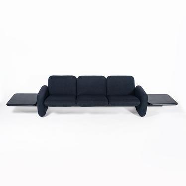 3 Seater Chiclet Sofa with Side Tables 