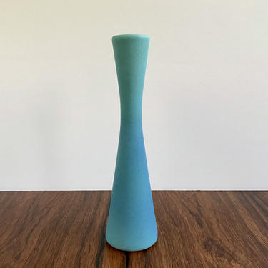 Van Briggle Art Pottery Turquoise Stem Vase 