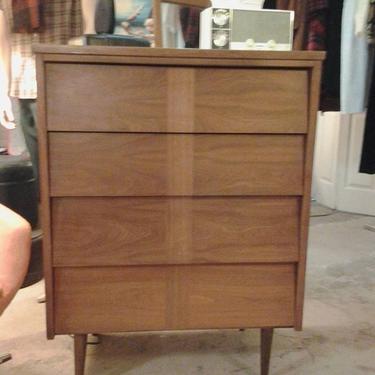 Danish Modern  walnut louvered chest of drawers at Hunted House,