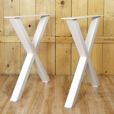 Pair of X Legs, Steel Table Legs 