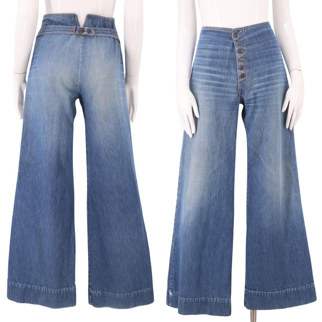 70s Love N Stuff denim high waisted bell bottom jeans | Ritual Vintage ...