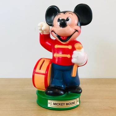 Vintage Walt Disney Productions Mickey Mouse Bank by Animal Toys Plus 