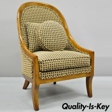 Vintage Klismos Saber Leg Slipper Lounge Chair Attr. to Michael Taylor for Baker
