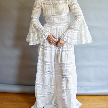 1970s Mexican Wedding Dress | Vintage White Lace Dress | | We, McGee Vintage - Boston, MA | ATTIC 1970s Mexican Wedding Dress | Vintage White Lace Dress | | We, McGee Vintage - Boston, MA | ATTIC