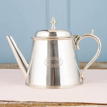 Antique Silverplate South Western Hotel Bournemouth Teapot