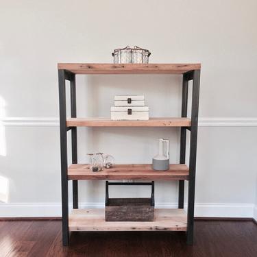 The HARLEY  Bookshelf - Reclaimed Wood & Steel - Multiple Sizes Available 