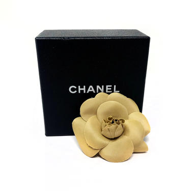 Chanel Amber Camellia Pin