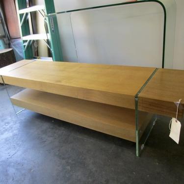 WOOD AND GLASS MEDIA CONSOLE