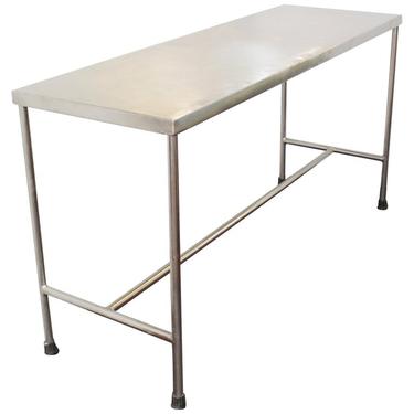Industrial Modern Style Stainless Steel H-Base Table