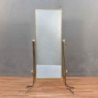 Brass Full-Length Standing Mirror