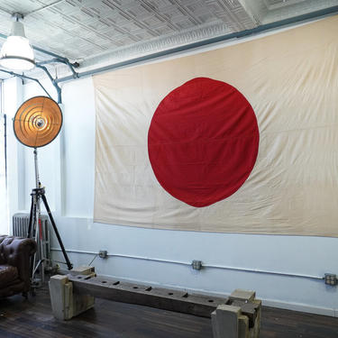 Huge 1940's Japanese Flag Hinomaru 92" x 128"