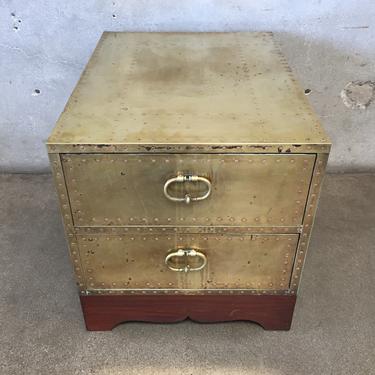 Vintage Spanish Brass Trunk / Coffee Table