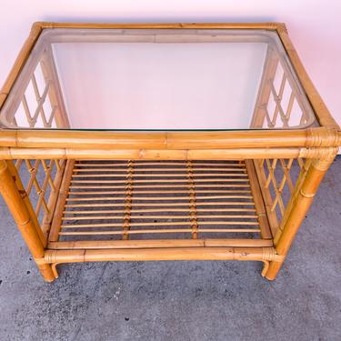 Island Style Rattan Side Table