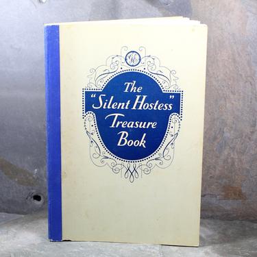 RARE! The Silent Hostess Treasure Book - 1930 Antique Cookbook by General Electric Refrigerator - Promotional Cookbook | FREE SHIPPING 