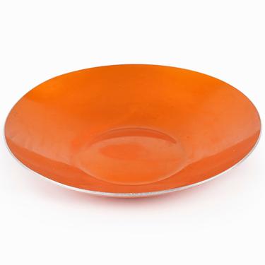 Emalox Aluminum Bowl Norway Enameled Orange 