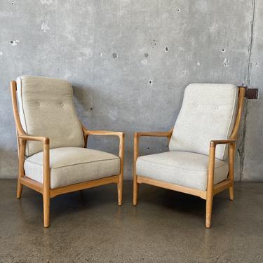 Md Century Modern Lounge Chairs by Jack Van Der Molen (Oak Frames)