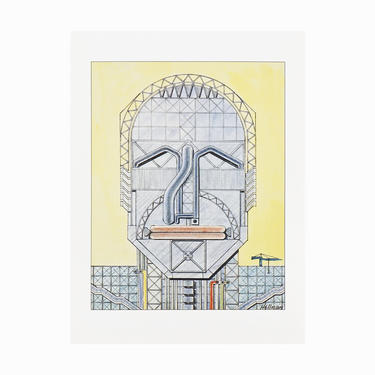 1991 Richard Rogers Postcard Architect Louis Hellman Archi-Têtes Vintage Post Card Architectural Portraits 