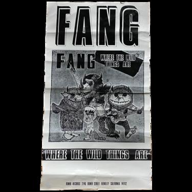 Vintage Fang "Where The Wild Things Are" Promotional Poster