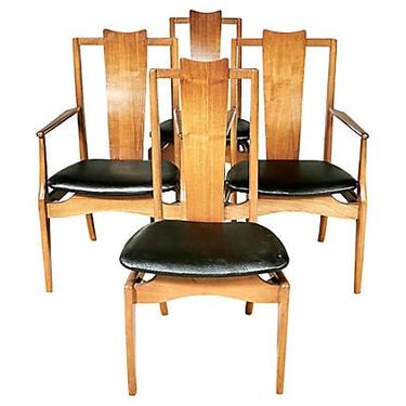 1960s Asian-Style Dining Room Chairs, Set of 4 by 2bModern